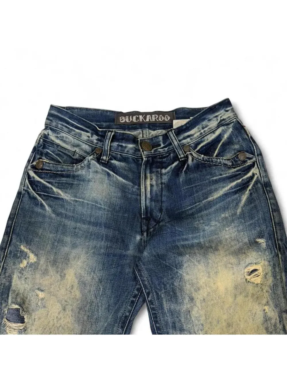 Buckaroo vintage flap pockets with stud works mud wash shade - Picture 6 of 8